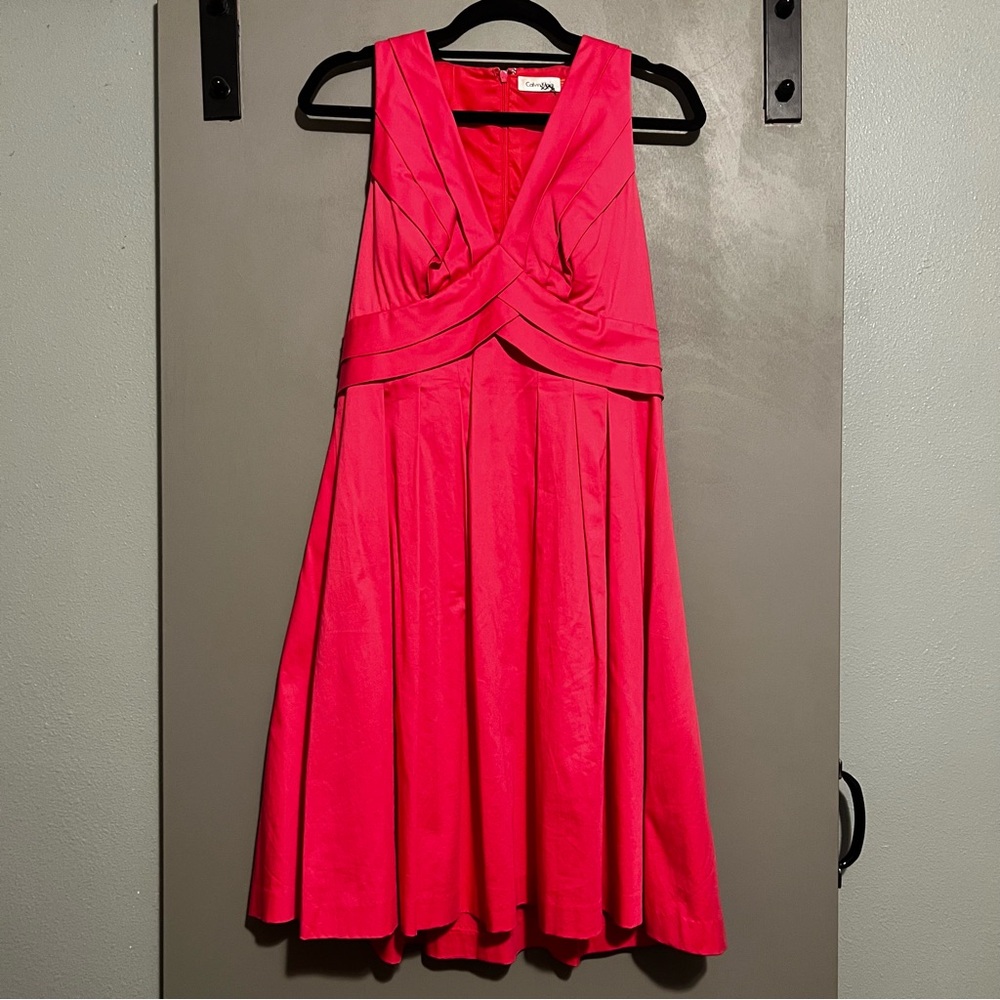 CLOSET CLOSING Calvin Klein Hot Pink Dress